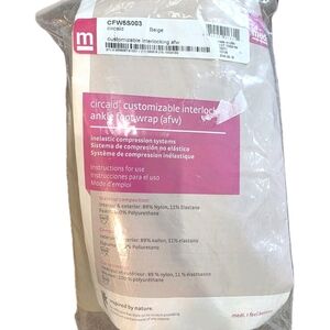 Medi Circaid Customizable Interlocking Ankle Foot Wrap CFW5S003 New Compression